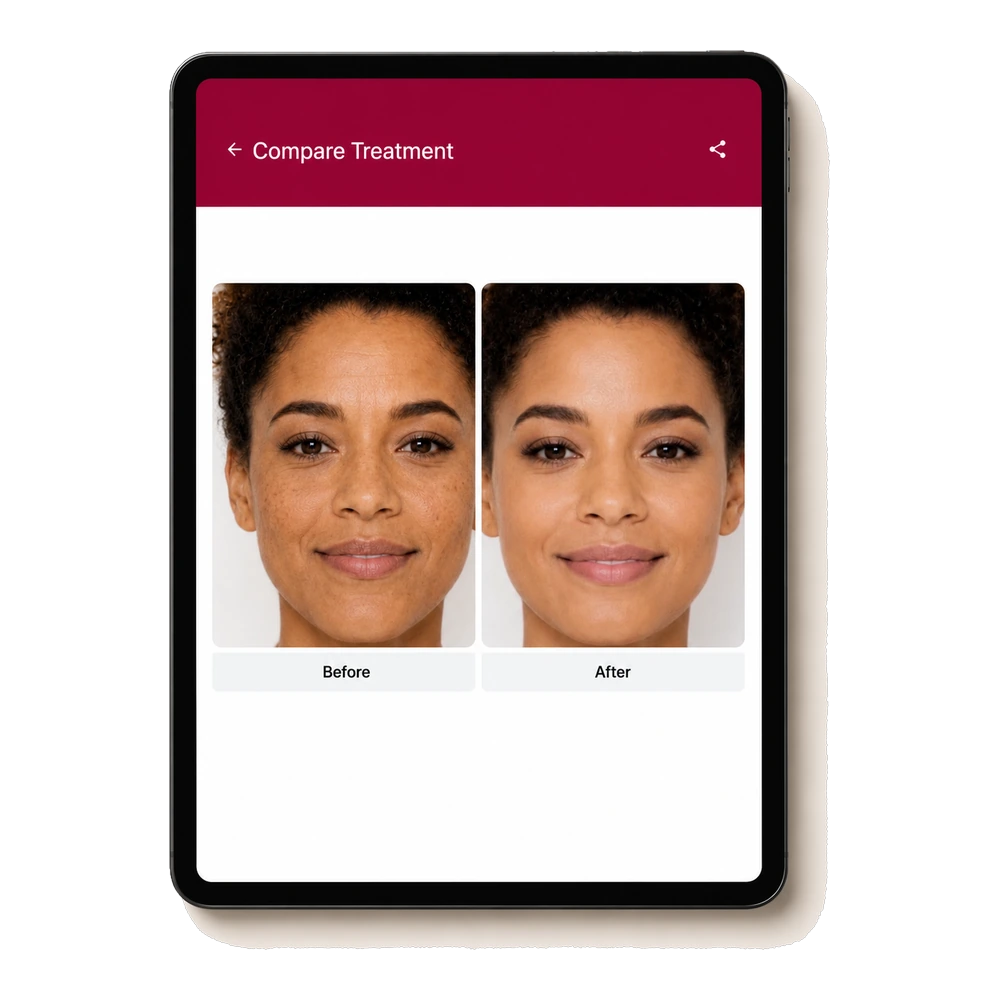 Service Cue Consult App — before and after treatment comparison